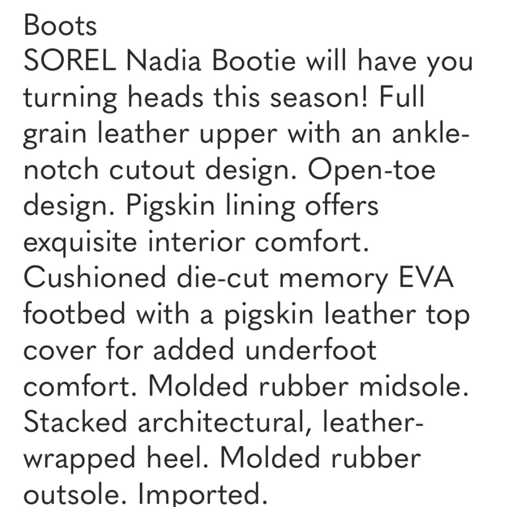 SOREL NADIA booties